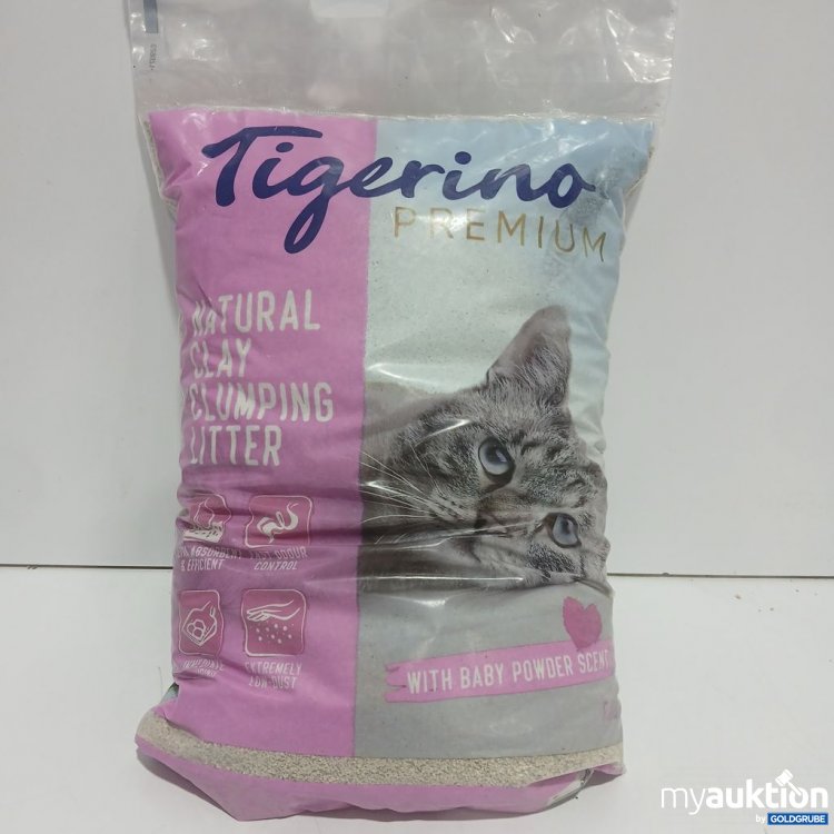 Artikel Nr. 973620 Artikel Nr. 973620: Tigerino Premium Katzenstreu mit Babypuderduft 6kg