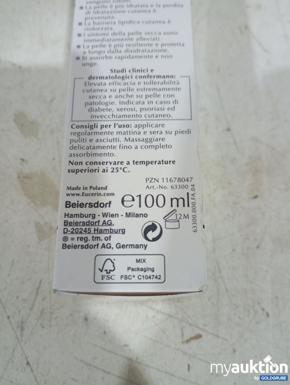 Artikel Nr. 980620: Eucerin UreaRepair PLUS 10% Urea Creme für Füße 100ml
