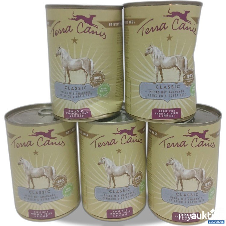 Artikel Nr. 984620: Terra Canis Classic Pferd mit Amaranth, Pfirsich, Rote Bete 400g 5Stk