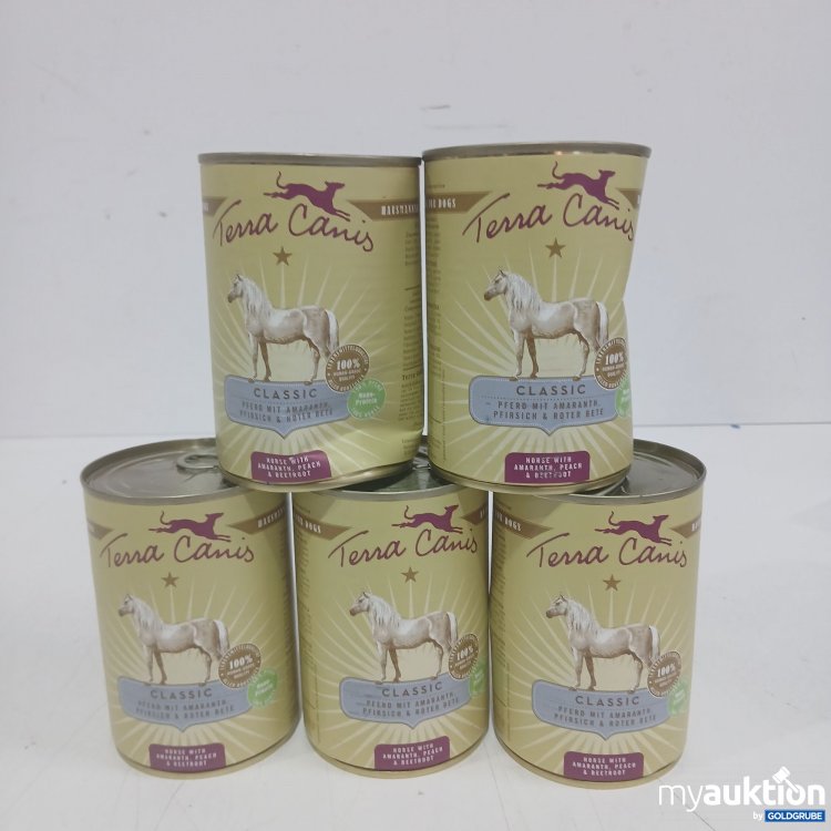 Artikel Nr. 984620: Terra Canis Classic Pferd mit Amaranth, Pfirsich, Rote Bete 400g 5Stk