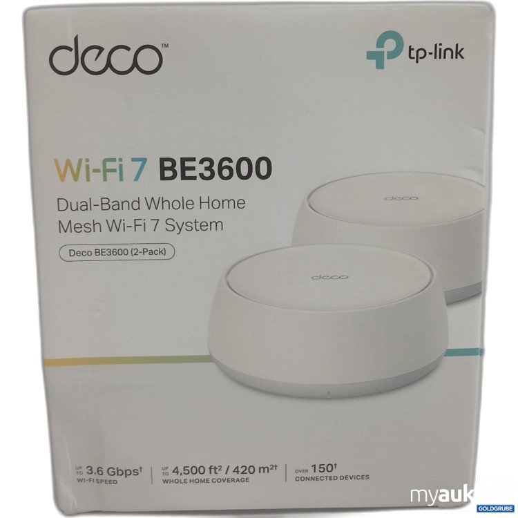 Artikel Nr. 989620 Artikel Nr. 989620: Tp-link deco Wi-Fi Dual Band Whole Home Mesh Wi-Fi 7 System BE3600