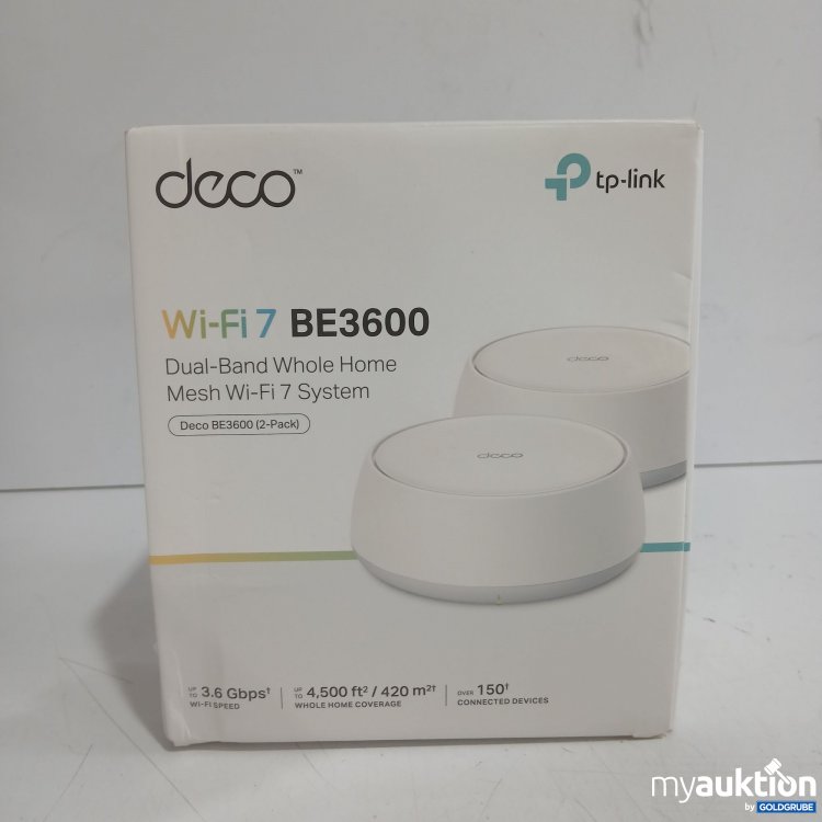 Artikel Nr. 989620 Artikel Nr. 989620: Tp-link deco Wi-Fi Dual Band Whole Home Mesh Wi-Fi 7 System BE3600