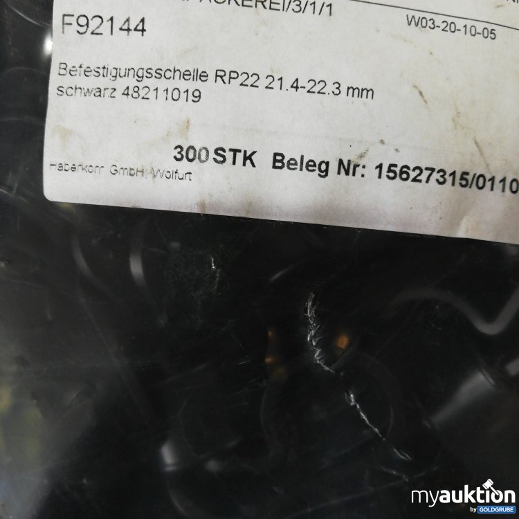 Artikel Nr. 380621 Artikel Nr. 380621: Befestigungsschelle RP 22 schwarz 21. 4-22.3mm