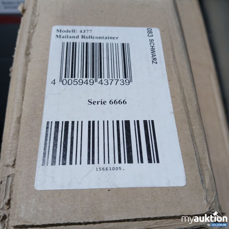 Artikel Nr. 806621: Mailand Rollcontainer 4377 Schwarz 