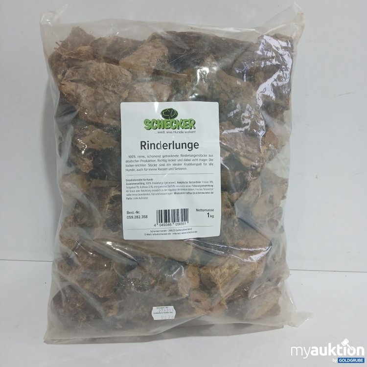 Artikel Nr. 878621: Schecker Rinderlunge 1kg 