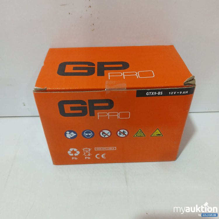 Artikel Nr. 982621: GPPro Gel-Batterie 12V 9Ah GTX9-BS Rollerbatterie/Motorradbatterie