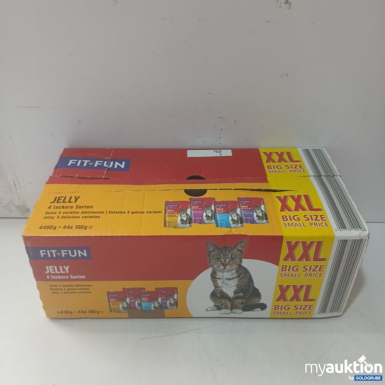 Artikel Nr. 990621 Artikel Nr. 990621: Fit + Fun Katzenfutter Mix in Gelee je 100g 44Stk
