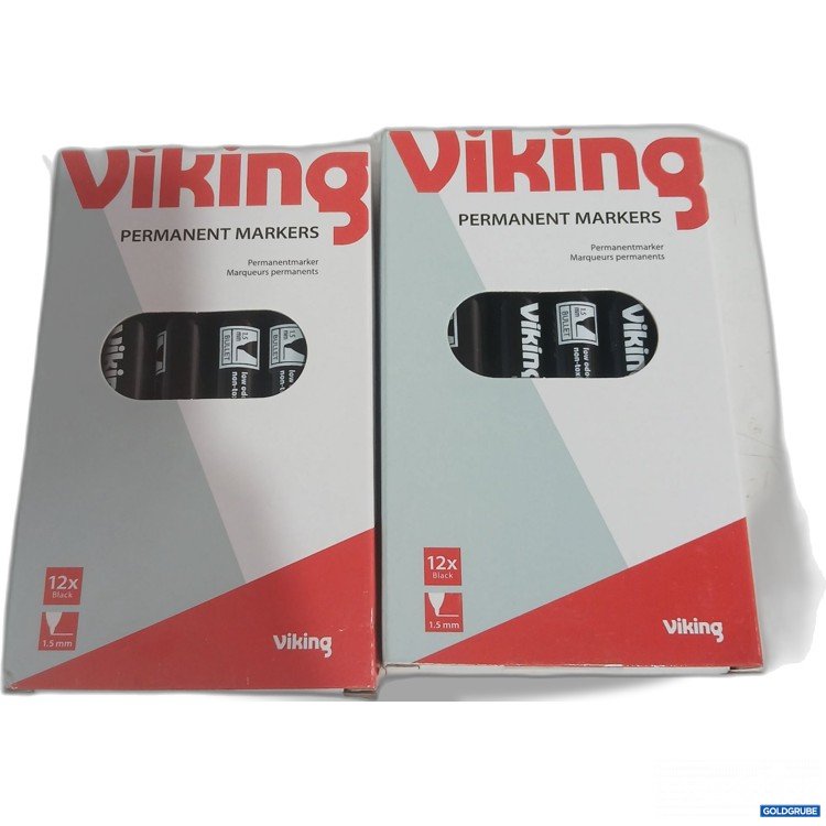 Artikel Nr. 968622: Viking Permanent Markers 12x black 1,5mm 