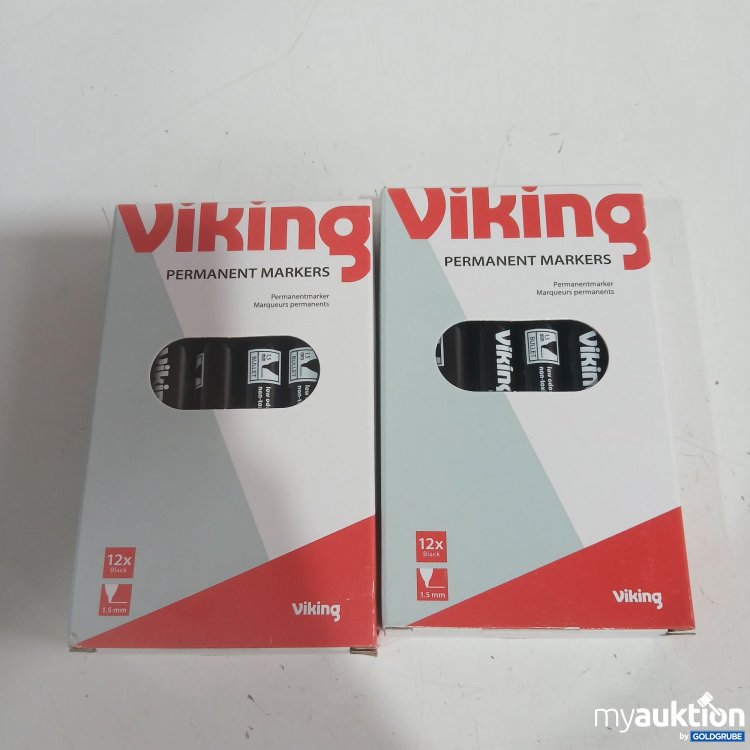 Artikel Nr. 968622: Viking Permanent Markers 12x black 1,5mm 