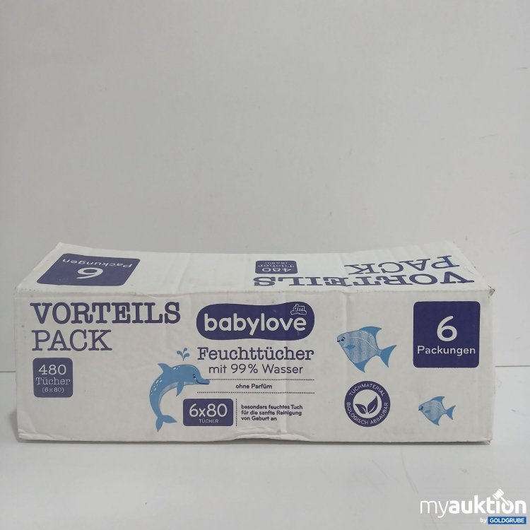 Artikel Nr. 397623: Babylove Vorteilspack Feuchttücher 6x80Stk 