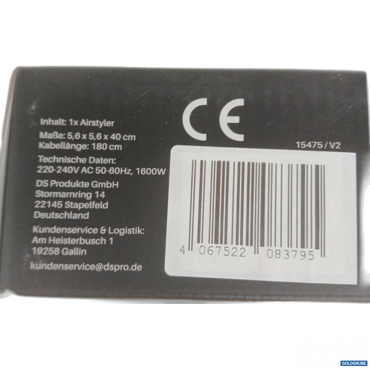 Artikel Nr. 446623 Artikel Nr. 446623: STYLE & SHINE Straight Air Styler 1600W 240V