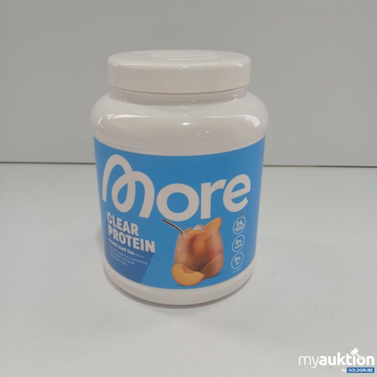 Artikel Nr. 853623 Artikel Nr. 853623: More Clear Protein Peach Iced Tea 600g