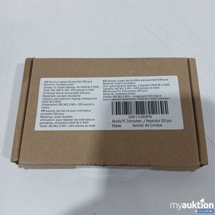 Artikel Nr. 883623 Artikel Nr. 883623: Akuoly PC Schrauben 355stk