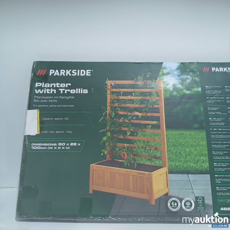 Artikel Nr. 890623: Parkside Planter with Trellis 60x28x100cm 