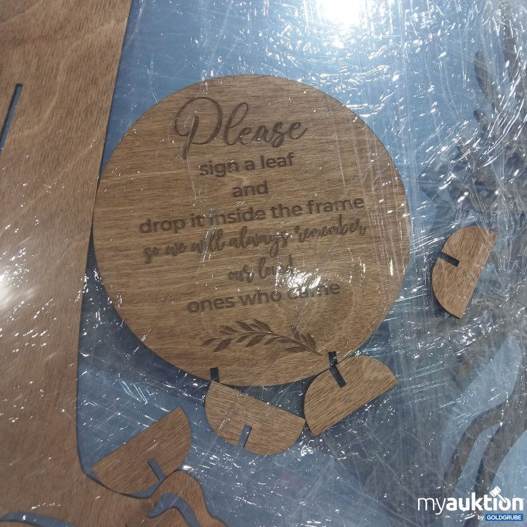 Artikel Nr. 899623: Hochzeitsgästebuch rund Baumoptik 