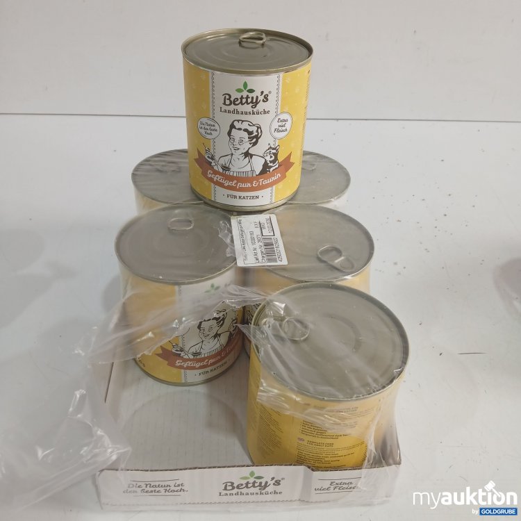 Artikel Nr. 998623: Betty's Landhausküche Katzenfutter Geflügel Pur & Taurin 6x800g 