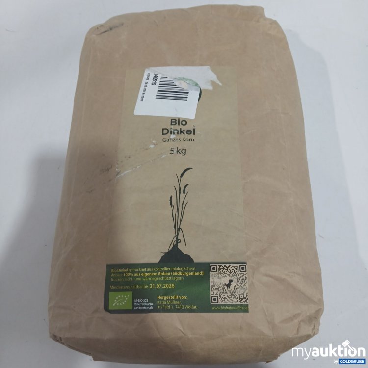 Artikel Nr. 870624 Artikel Nr. 870624: Bio Dinkel ganzes Korn 5kg