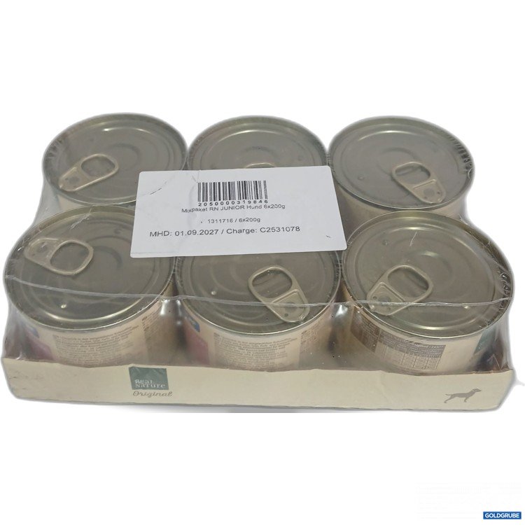 Artikel Nr. 986624: Real Nature Original Mixpaket Junior Hundefutter 6x200g 