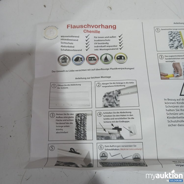 Artikel Nr. 477625 Artikel Nr. 477625: Flauschvorhang Chenille