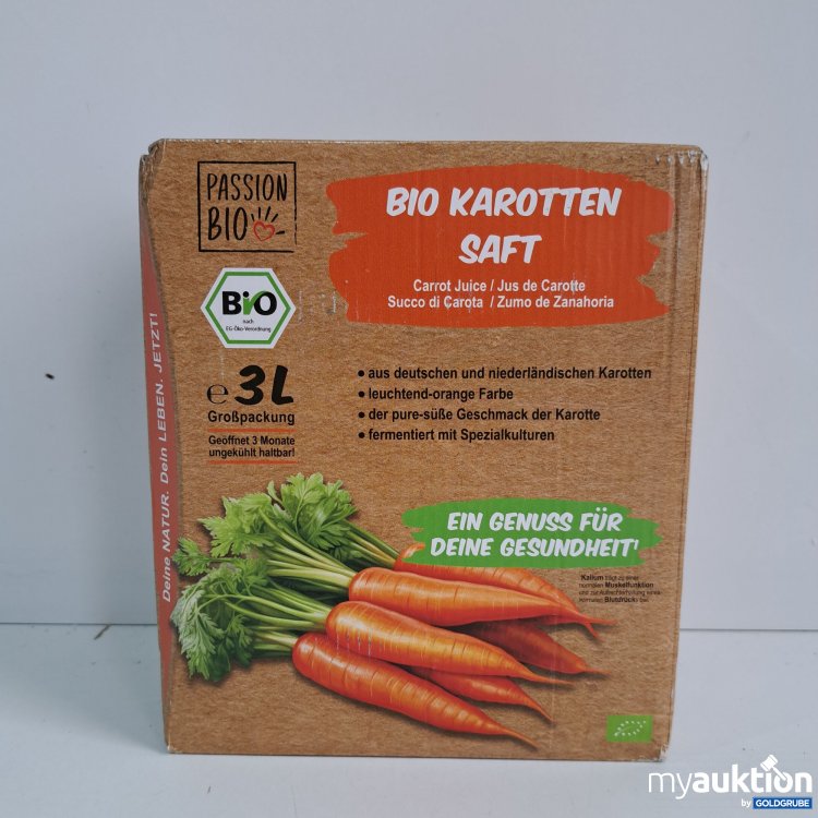 Artikel Nr. 816625 Artikel Nr. 816625: Passion Bio Karottensaft 3L