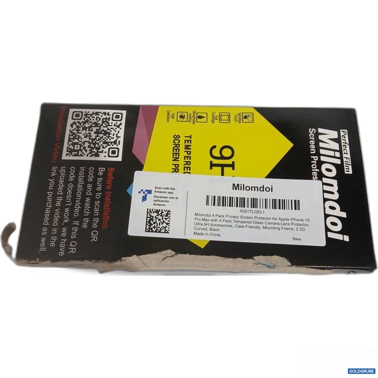 Artikel Nr. 882625: Milomdoi Screen Protector for iPhone 15 4Pack 