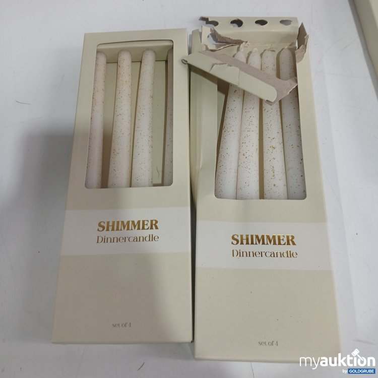 Artikel Nr. 910625 Artikel Nr. 910625: Shimmer Dinnercandle 2x4Stk