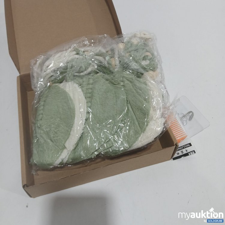 Artikel Nr. 913625: Makramee Blätter Wandteppich