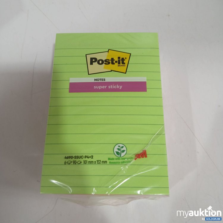 Artikel Nr. 968625: Post it super sticky Notes 6Stk 101mm x 152mm 
