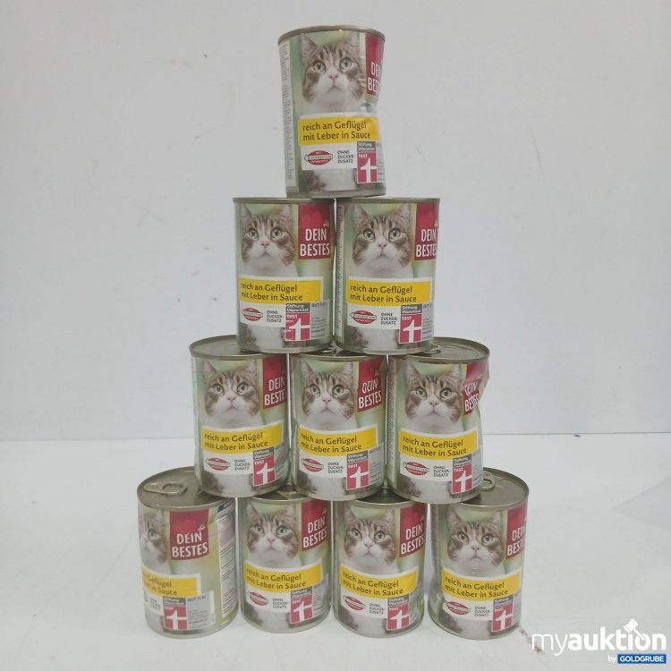 Artikel Nr. 984625: Dein Bestes Katzenfutter Geflügel mit Leber in Sauce 415g 10Stk