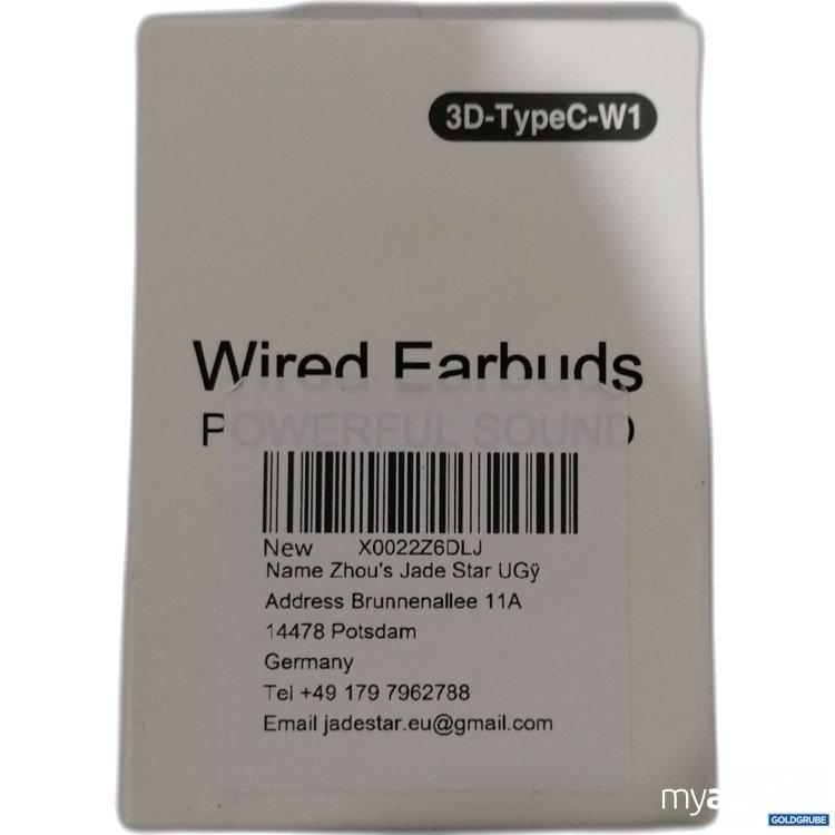 Artikel Nr. 887626 Artikel Nr. 887626: Wired Farbuds Powerful Sound Art:3D-TypeC-W1