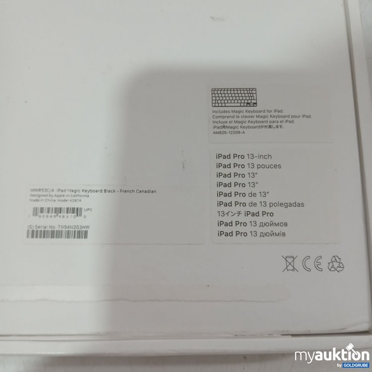 Artikel Nr. 993626 Artikel Nr. 993626: Apple iPad Magic Keyboard MWR53C/A schwarz iPad Pro 13Zoll