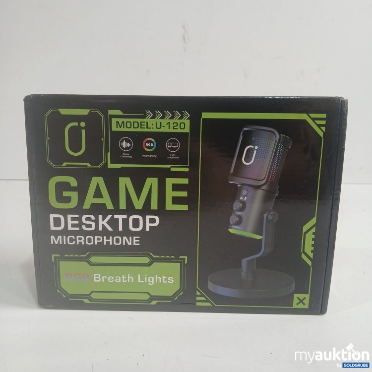 Artikel Nr. 444627 Artikel Nr. 444627: RGB Breath Lights Game Desktop Microphone U-120