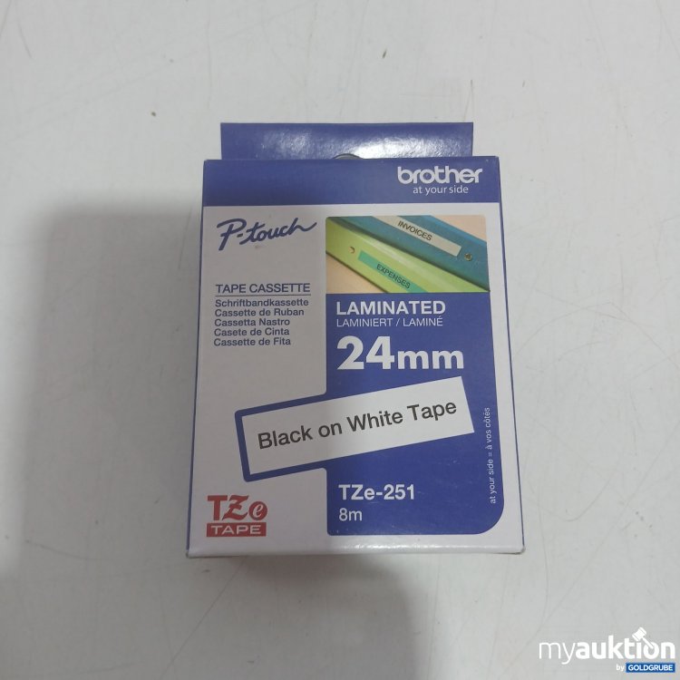 Artikel Nr. 461627 Artikel Nr. 461627: Brother P-touch Schriftband-Kassette 24mm laminiert TZe-251