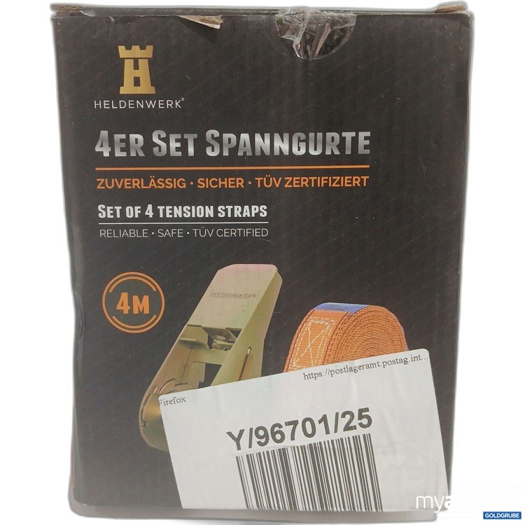Artikel Nr. 989627 Artikel Nr. 989627: Heldenwerk 4er Set Spanngurte 4M