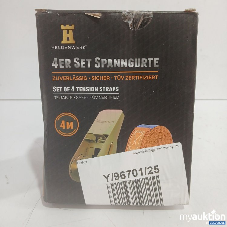 Artikel Nr. 989627 Artikel Nr. 989627: Heldenwerk 4er Set Spanngurte 4M