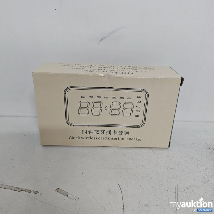 Artikel Nr. 398628 Artikel Nr. 398628: Clock wireless card insertion speaker