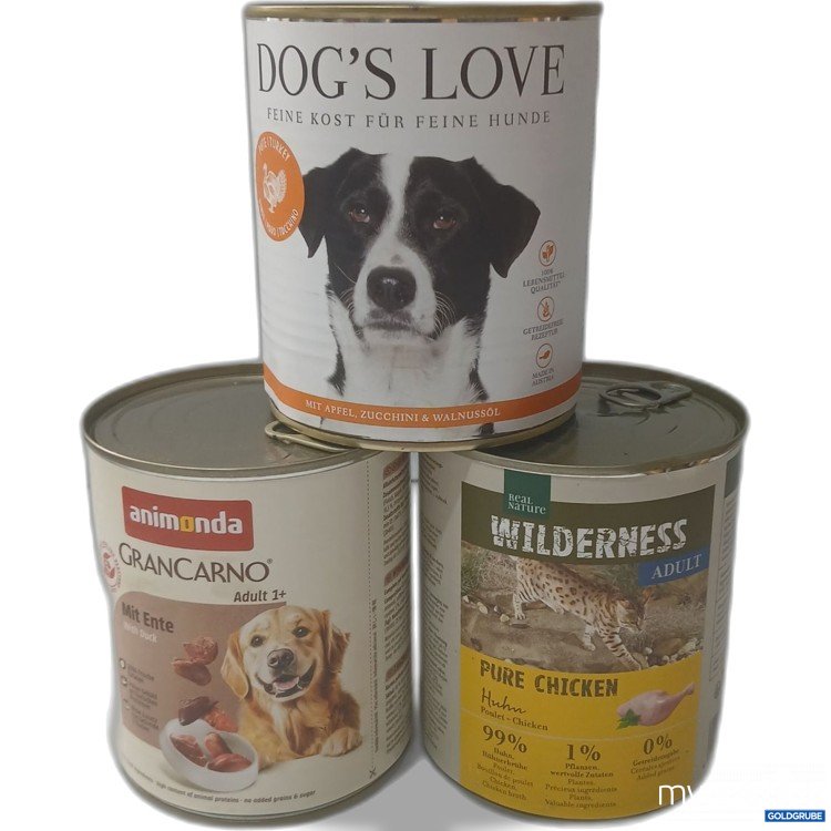 Artikel Nr. 990628: Diverse Hundefutter-Dosen lt. Bild je 800g 3Stk