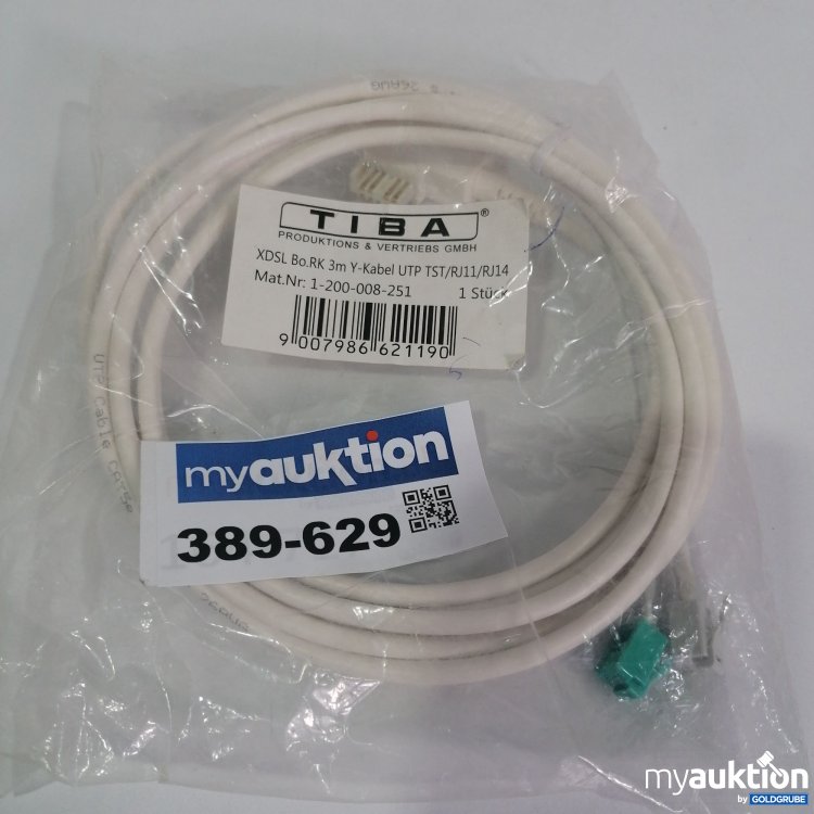 Artikel Nr. 389629 Artikel Nr. 389629: Tibs XDSL bo rk 3m Y kabel