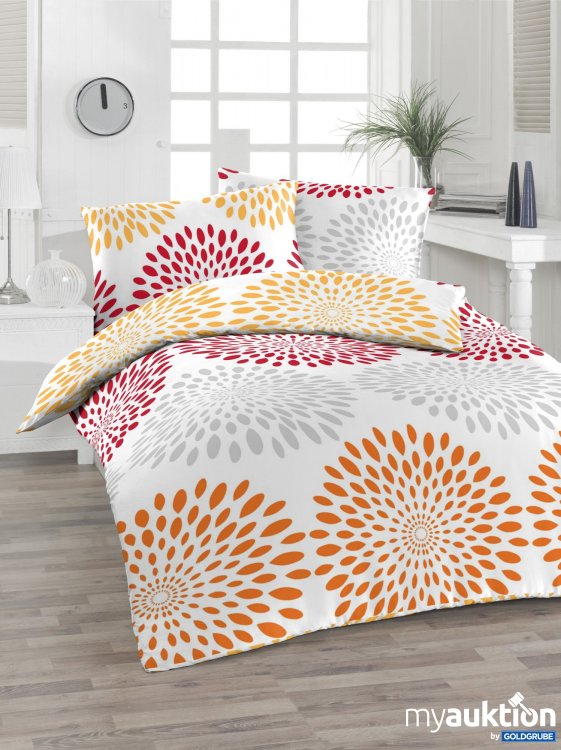 Artikel Nr. 421629: 2tlg. Soft Seersucker Bettwäsche rot 2x 70x90 und 200x200 cm