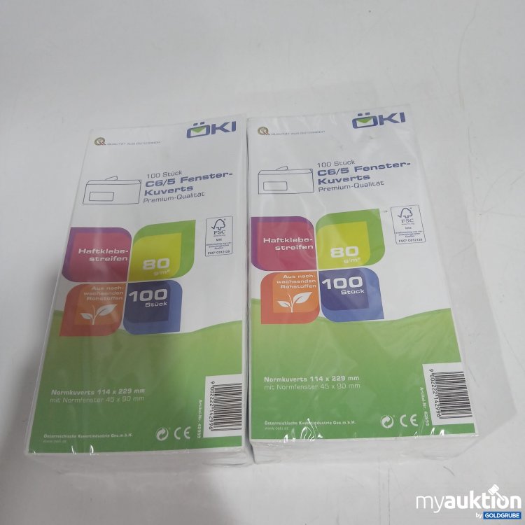 Artikel Nr. 865629: Öki C6/5 Fenster Kuverts je 100Stk 