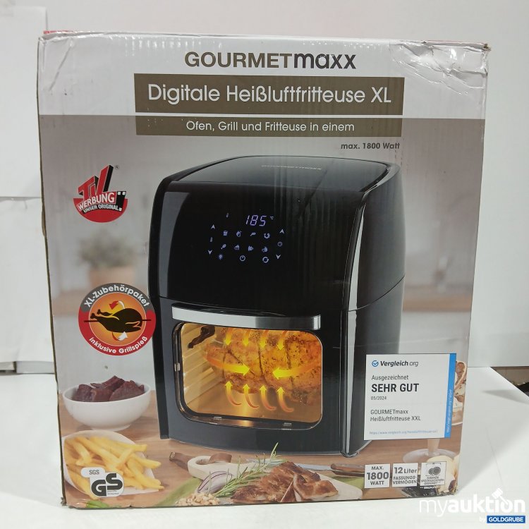 Artikel Nr. 911629: Gourmetmaxx Digitale Heußöuftfritteuse XL 