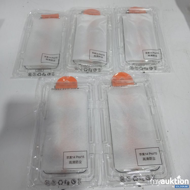Artikel Nr. 951629: Panzerglas 5er Set iPhone 14Pro / 15 
