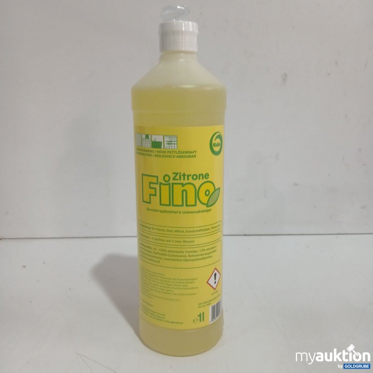 Artikel Nr. 956629: Fino Zitrone Geschirrspülmittel & Universalreiniger 1L 