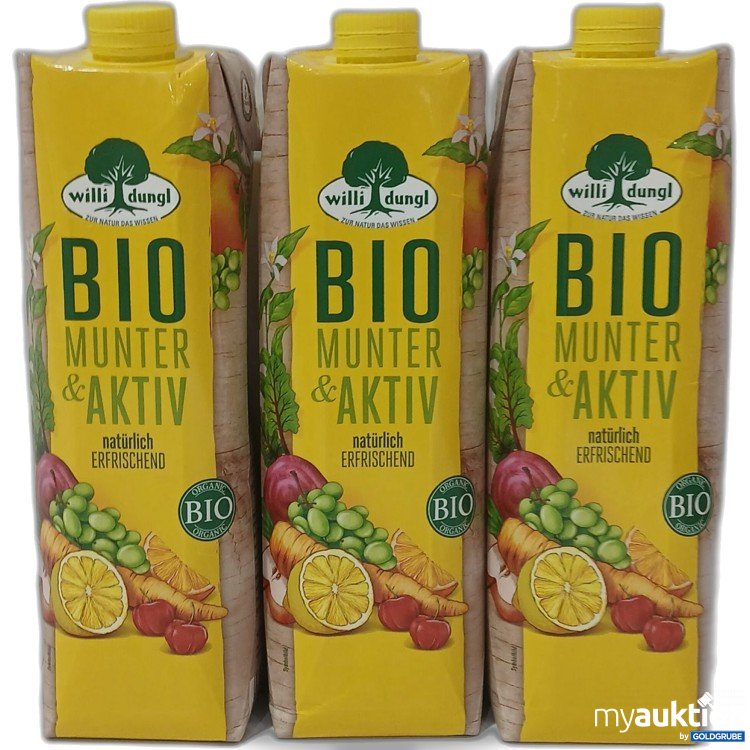 Artikel Nr. 958629: Willi Dungl Bio Munter & Aktiv 3×1L