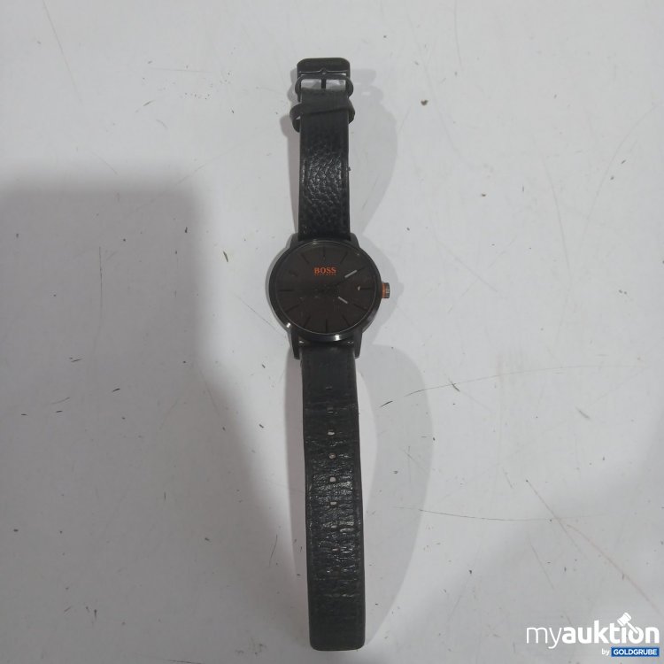 Artikel Nr. 477630 Artikel Nr. 477630: BOSS Armbanduhr Herren schwarz mit Lederarmband
