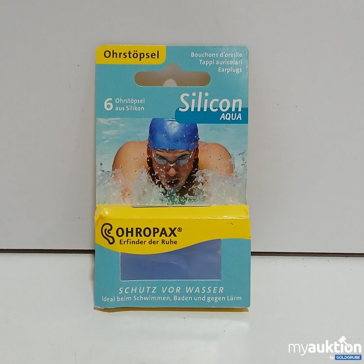 Artikel Nr. 850630 Artikel Nr. 850630: Ohropax Silicon Aqua Ohrstöpsel 6Stk