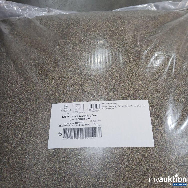 Artikel Nr. 854630: Sonnentor Kräuter à la Provence 3mm geschnitten Bio 20kg 
