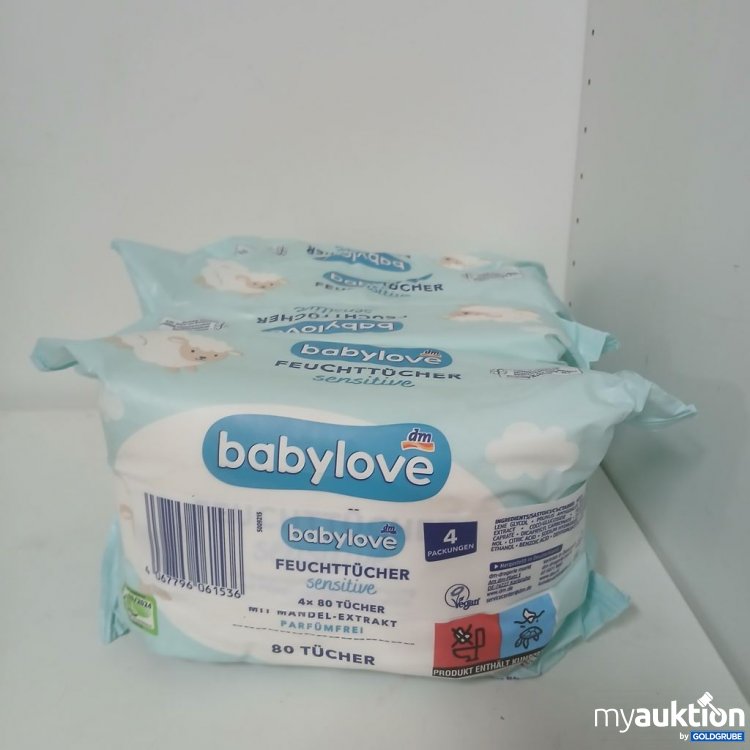 Artikel Nr. 918630: babylove Feuchttücher sensitive 4x80 Tücher