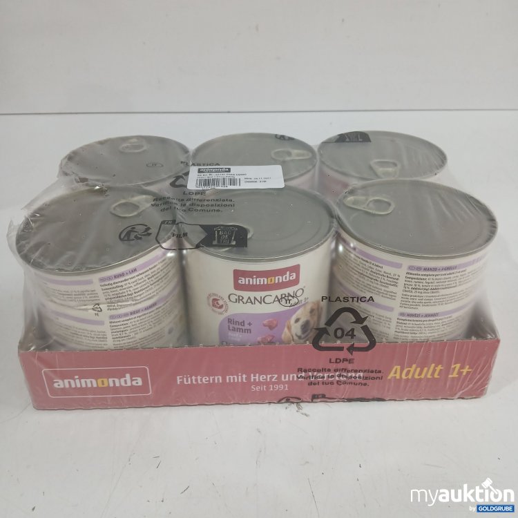 Artikel Nr. 986630: Animonda Gran Carno Hundefutter Rind+Lamm 6x800g 