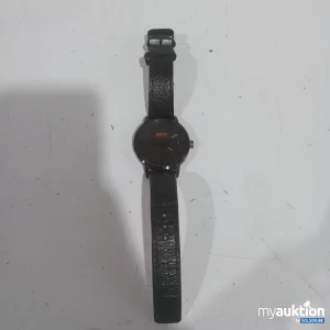 Auktion BOSS Armbanduhr Herren schwarz mit Lederarmband